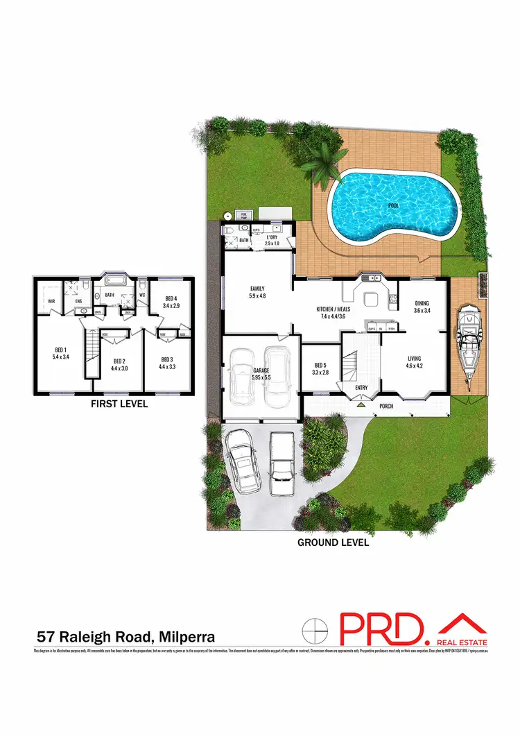 Floorplan of Homely house listing, 57 Raleigh Road, Milperra NSW 2214