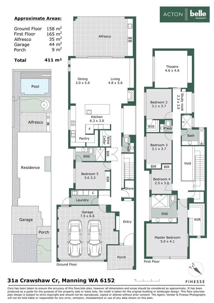 Floorplan of Homely house listing, 31A Crawshaw Crescent, Manning WA 6152
