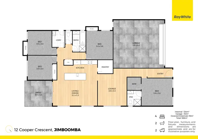 Floorplan of Homely house listing, 12 Cooper Crescent, Jimboomba QLD 4280
