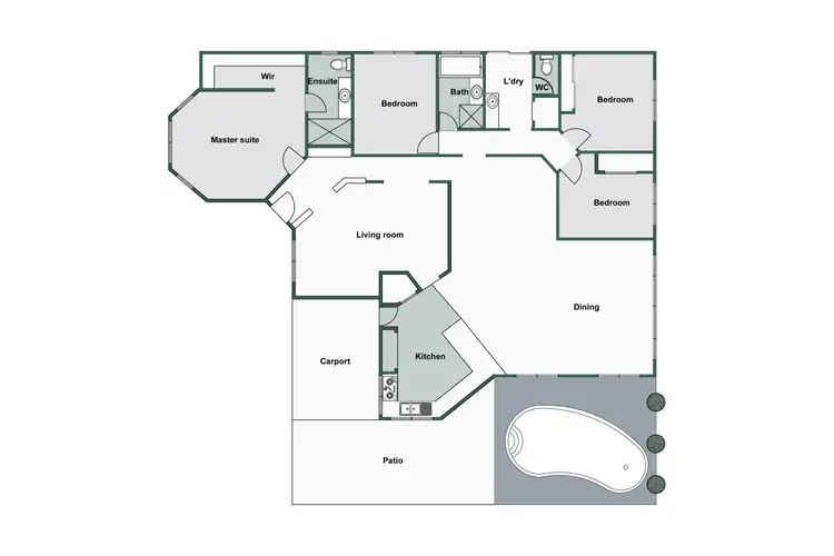 Floorplan of Homely house listing, 200 Norton Promenade, Dalyellup WA 6230