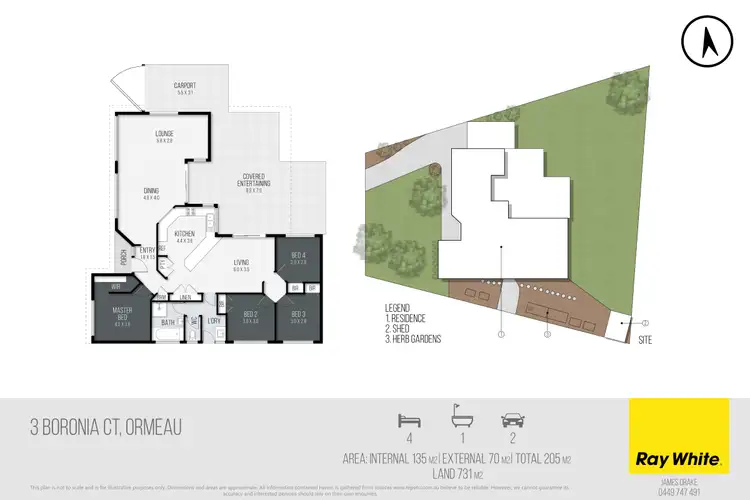 Floorplan of Homely house listing, 3 Boronia Court, Ormeau QLD 4208