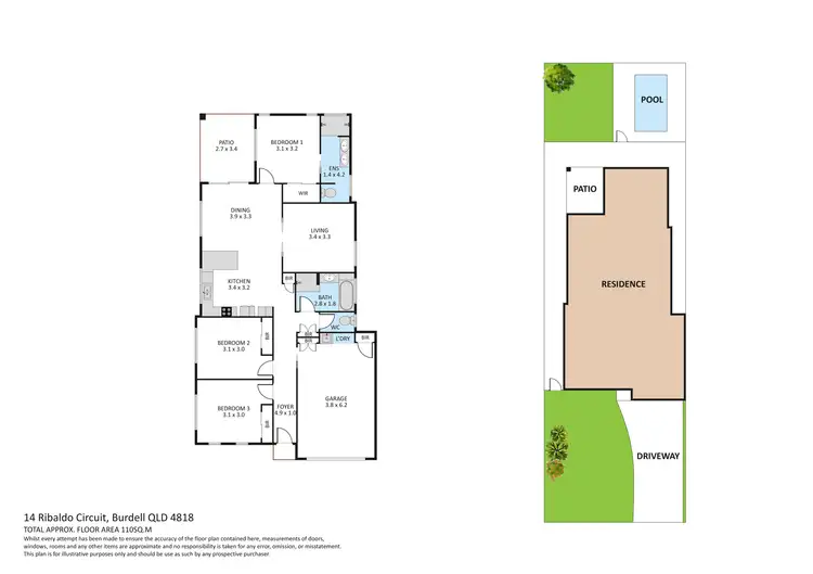 Floorplan of Homely house listing, 14 Ribaldo Circuit, Burdell QLD 4818