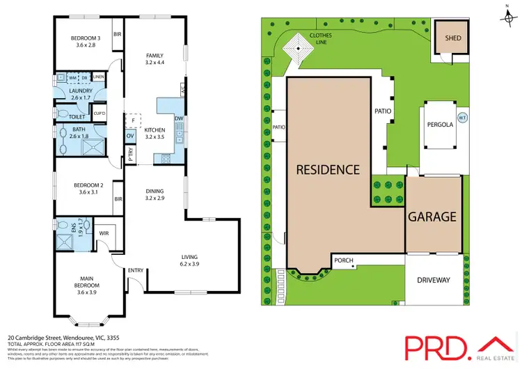 Floorplan of Homely house listing, 20 Cambridge Street, Wendouree VIC 3355