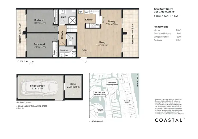 Floorplan of Homely apartment listing, 3/10 Duet Drive, Mermaid Waters QLD 4218