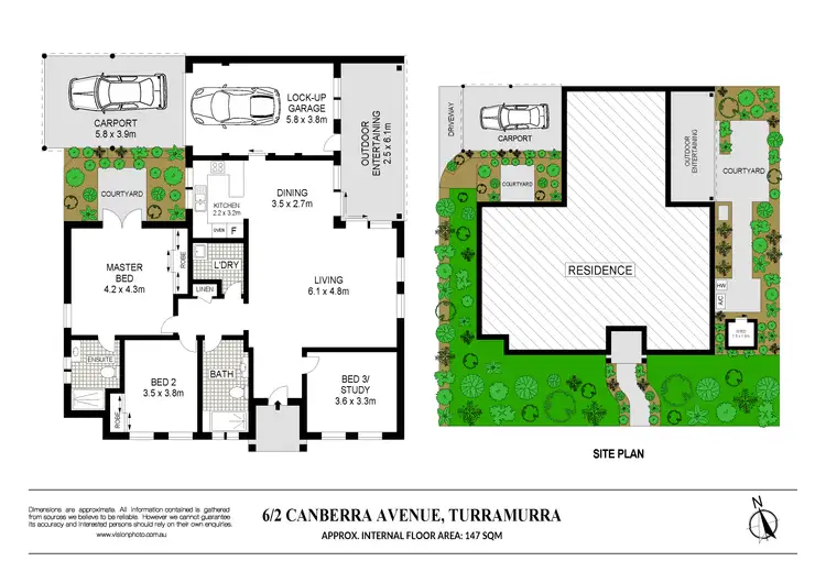 Floorplan of Homely townhouse listing, 6/2 Canberra Avenue, Turramurra NSW 2074