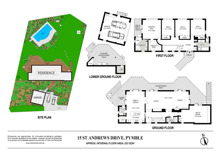 Floorplan of Homely house listing, 15 St Andrews Drive, Pymble NSW 2073