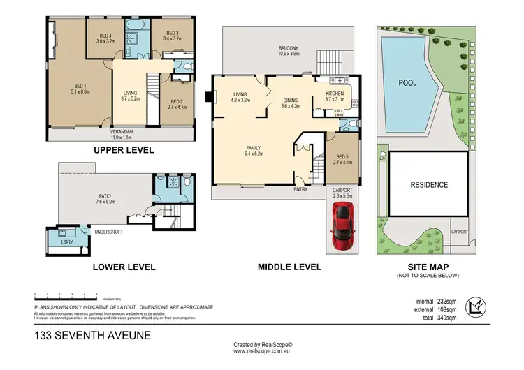 Floorplan of Homely house listing, 133 Seventh Avenue, St Lucia QLD 4067