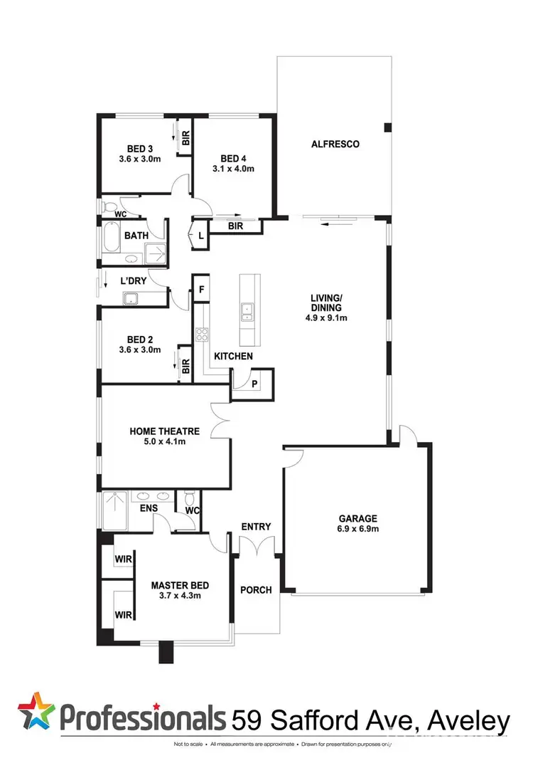 Floorplan of Homely house listing, 59 Safford Avenue, Aveley WA 6069
