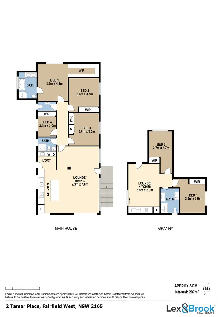 Floorplan of Homely house listing, 2 Tamar Pl, Fairfield West NSW 2165