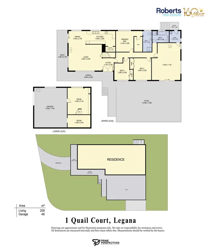Floorplan of Homely house listing, 1 Quail Court, Legana TAS 7277