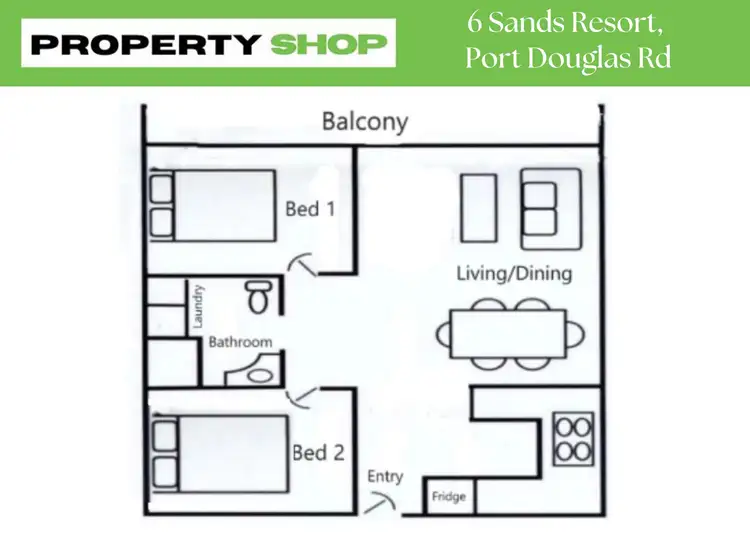 Floorplan of Homely apartment listing, 6/11-15 Port Douglas Road, Port Douglas QLD 4877