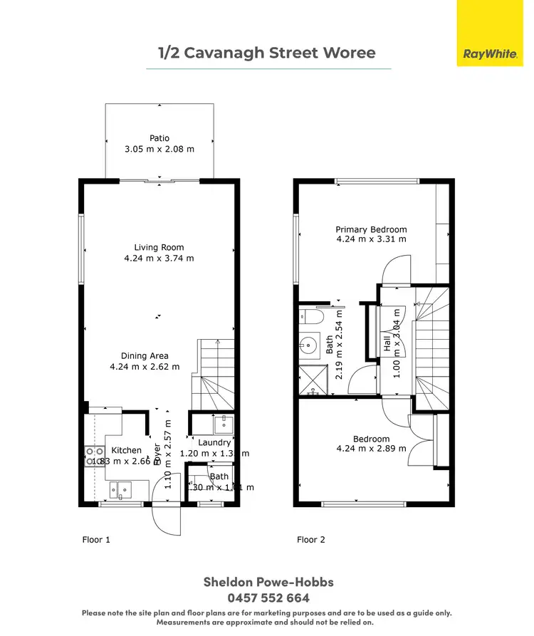 Floorplan of Homely townhouse listing, 1/2 Cavanagh Street, Woree QLD 4868