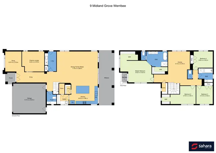 Floorplan of Homely house listing, 9 Midland Grove, Werribee VIC 3030