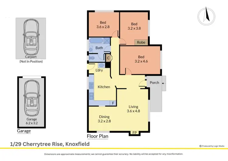 Floorplan of Homely house listing, 1/29 Cherrytree Rise, Knoxfield VIC 3180