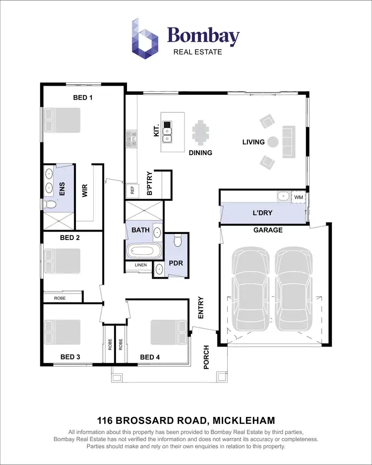 Floorplan of Homely house listing, 116 Brossard Road, Mickleham VIC 3064