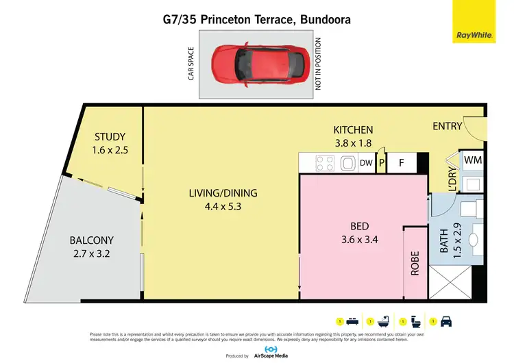 Floorplan of Homely apartment listing, G7/35 Princeton Terrace, Bundoora VIC 3083