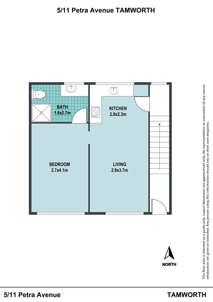 Floorplan of Homely unit listing, 5/11 Petra Avenue, Tamworth NSW 2340