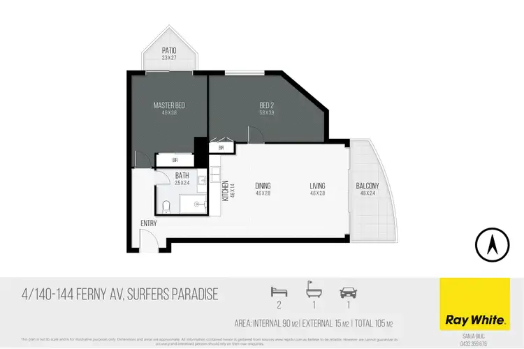 Floorplan of Homely house listing, 4/140-144 Ferny Avenue, Surfers Paradise QLD 4217