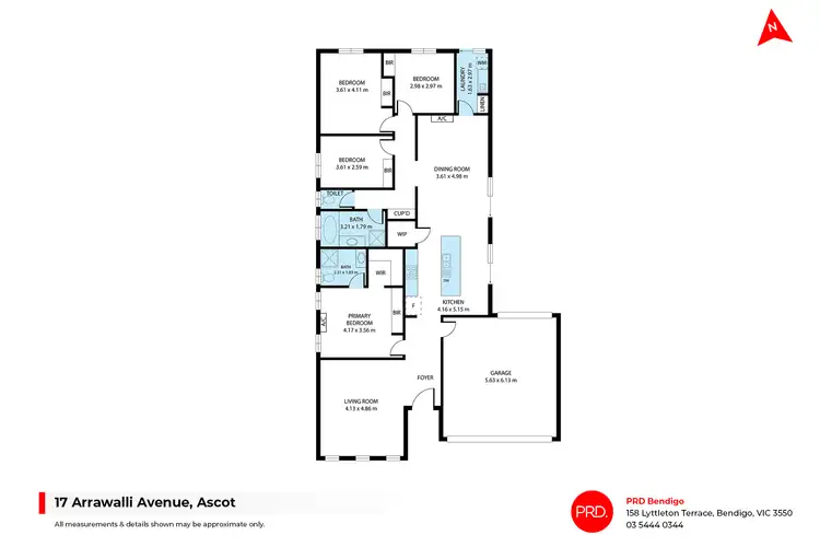 Floorplan of Homely house listing, 17 Arrawalli Avenue, Ascot VIC 3551