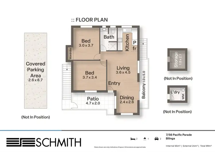Floorplan of Homely unit listing, 7/56 Pacific Parade, Bilinga QLD 4225