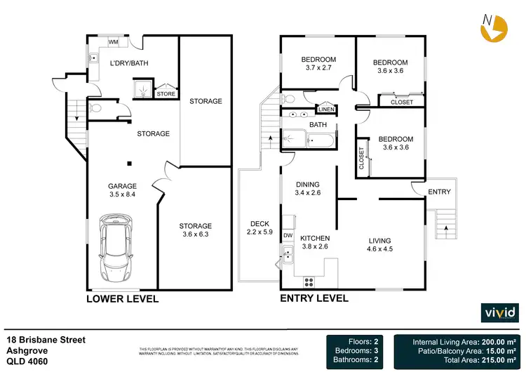 Floorplan of Homely house listing, 18 Brisbane Street, Ashgrove QLD 4060