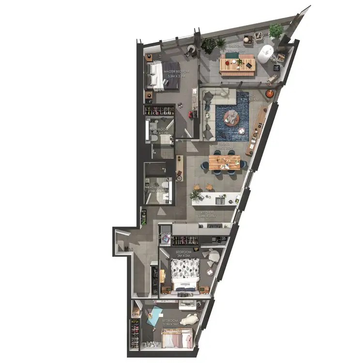 Floorplan of Homely apartment listing, 51006/2c Figtree Drive, Sydney Olympic Park NSW 2127