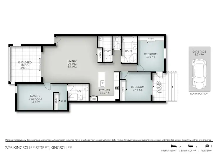 Floorplan of Homely apartment listing, 2/26 Kingscliff Street, Kingscliff NSW 2487