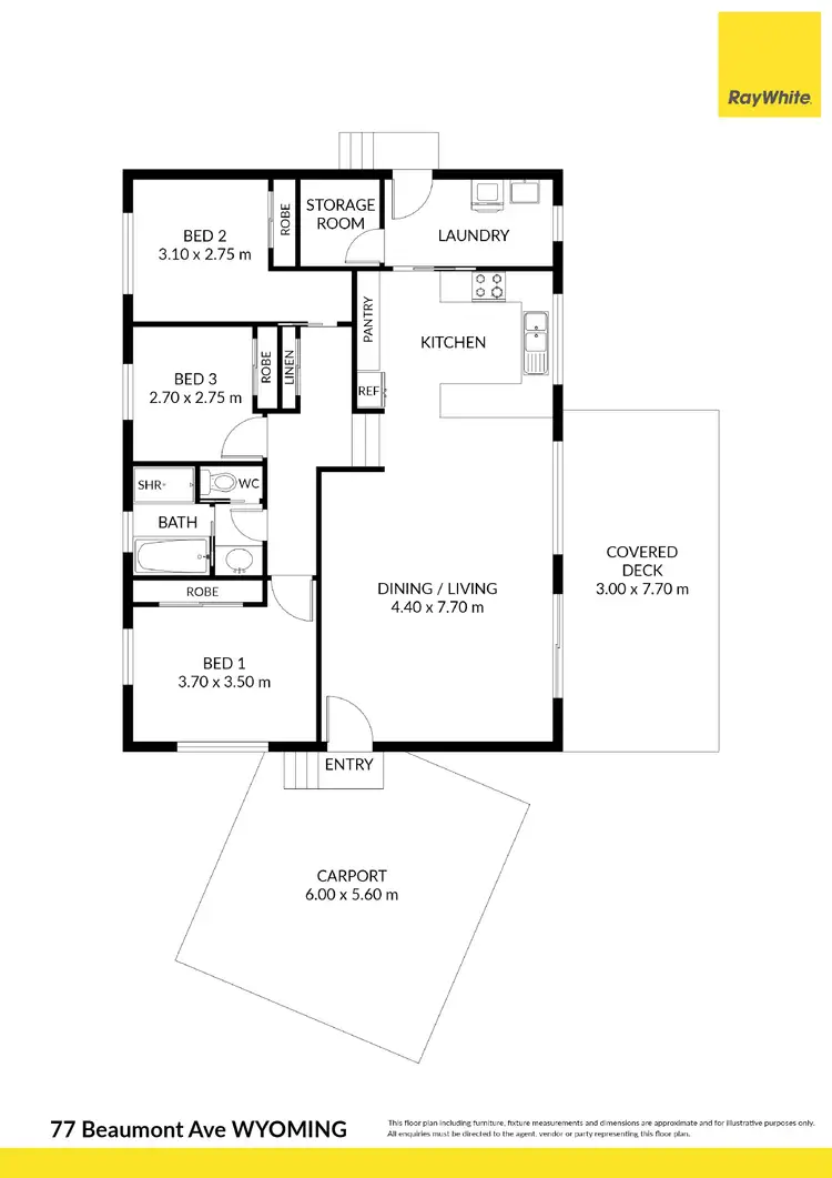 Floorplan of Homely house listing, 77 Beaumont Avenue, Wyoming NSW 2250