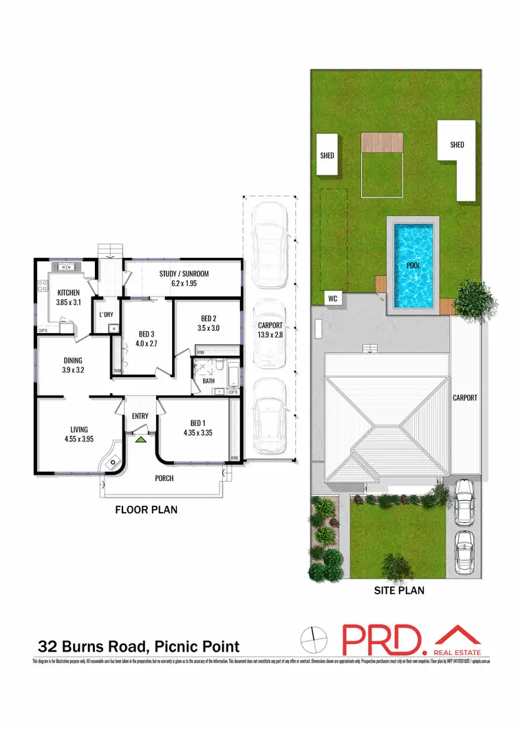 Floorplan of Homely house listing, 32 Burns Road, Picnic Point NSW 2213