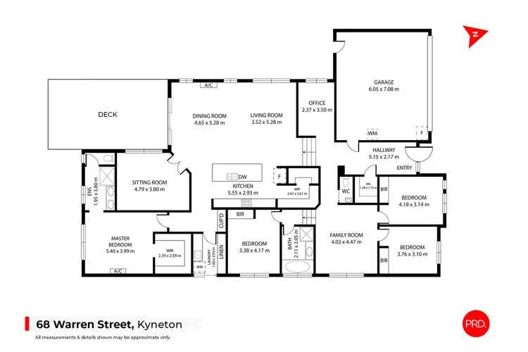 Floorplan of Homely house listing, 68 Warren Street, Kyneton VIC 3444