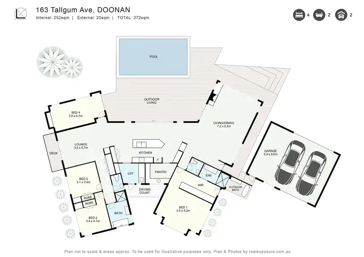 Floorplan of Homely house listing, 163 Tallgum Avenue, Doonan QLD 4562