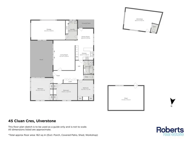 Floorplan of Homely house listing, 45 Cluan Crescent, Ulverstone TAS 7315