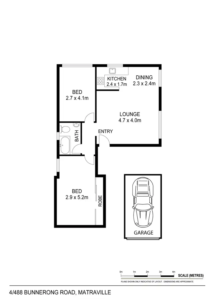 Floorplan of Homely unit listing, 4/488 Bunnerong Road, Matraville NSW 2036