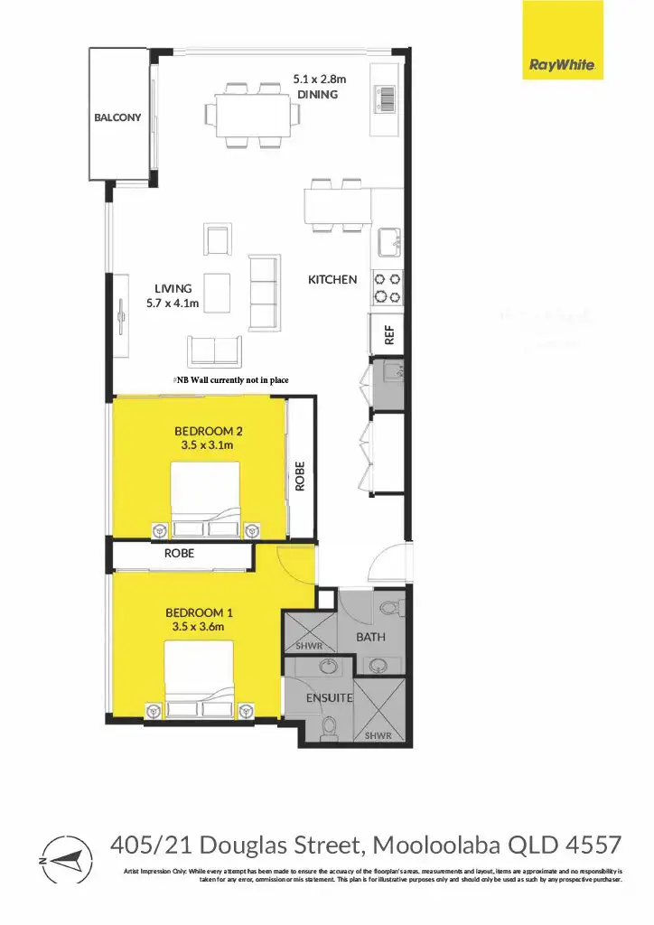 Floorplan of Homely apartment listing, 405/21 Douglas Street, Mooloolaba QLD 4557