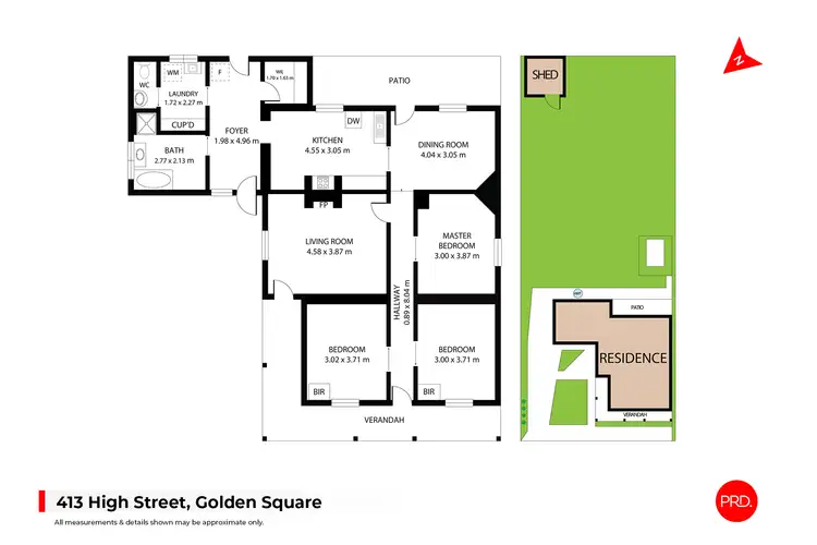 Floorplan of Homely house listing, 413 High Street, Golden Square VIC 3555
