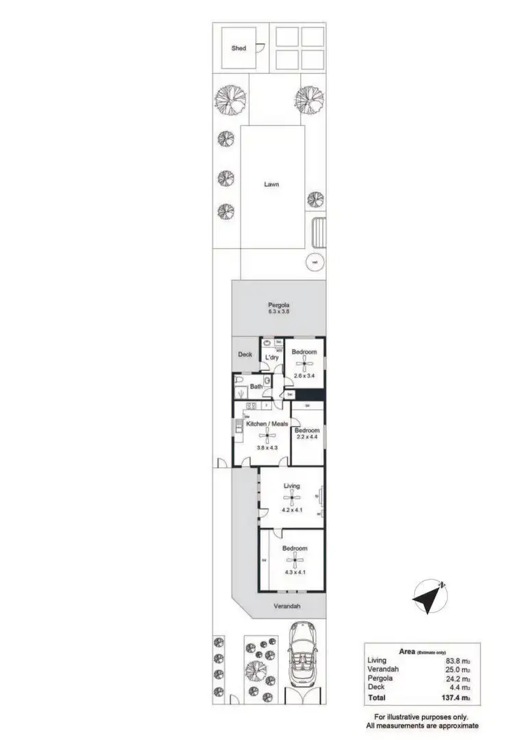 Floorplan of Homely house listing, 43 Huntriss Street, Torrensville SA 5031