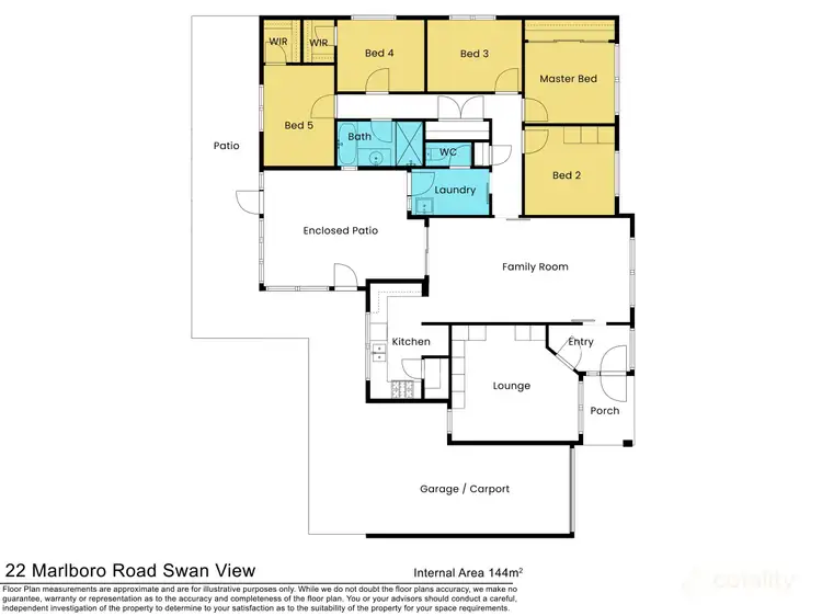 Floorplan of Homely house listing, 22 Marlboro Road, Swan View WA 6056