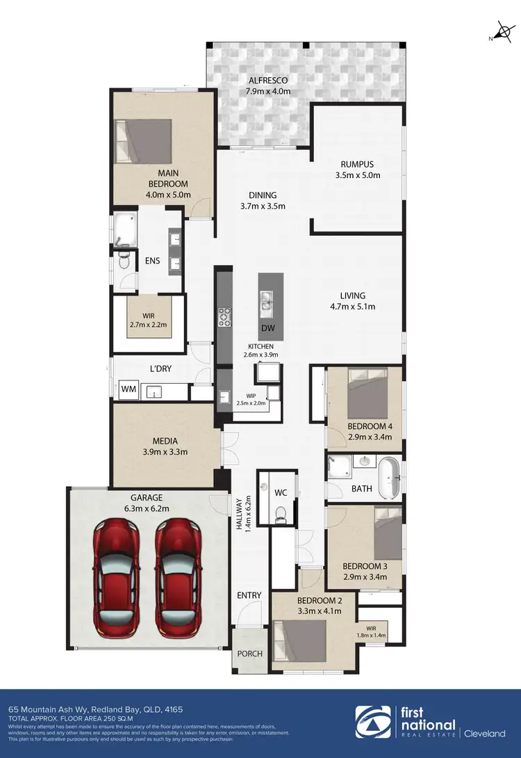 Floorplan of Homely house listing, 65 Mountain Ash Way, Redland Bay QLD 4165