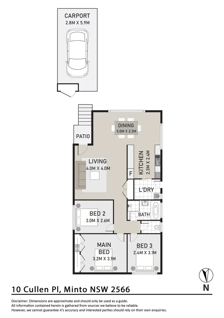 Floorplan of Homely house listing, 10 Cullen Place, Minto NSW 2566