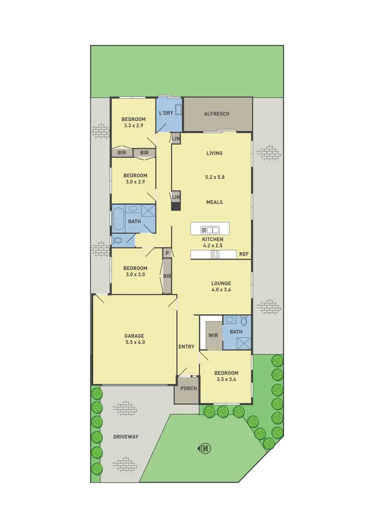 Floorplan of Homely house listing, 2 Foundry Circuit, Beveridge VIC 3753