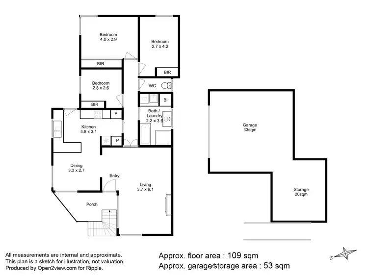 Floorplan of Homely house listing, 22 Greenacres Road, Geilston Bay TAS 7015
