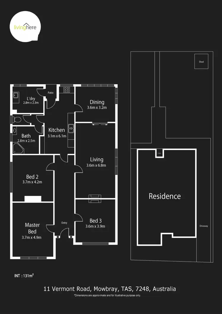 Floorplan of Homely house listing, 11 Vermont Road, Mowbray TAS 7248