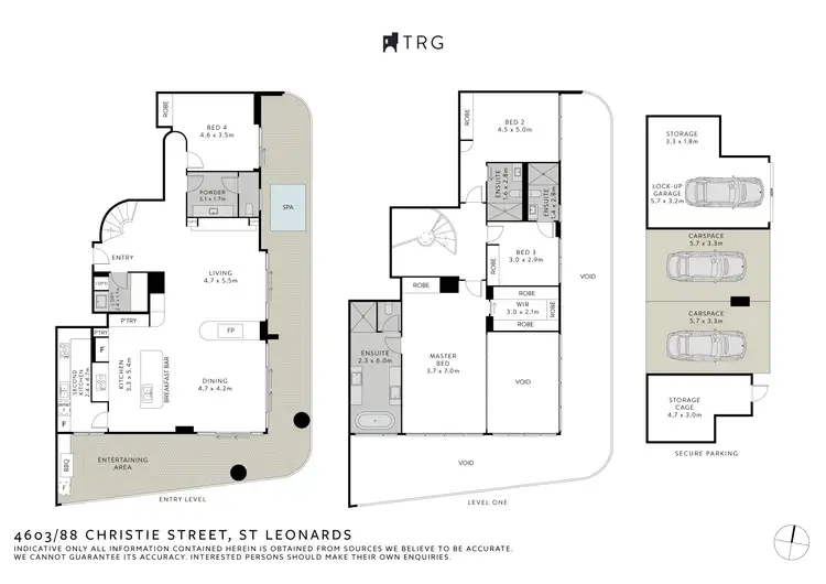 Floorplan of Homely apartment listing, PENTHOUSE 4603/88A Christie Street, St Leonards NSW 2065