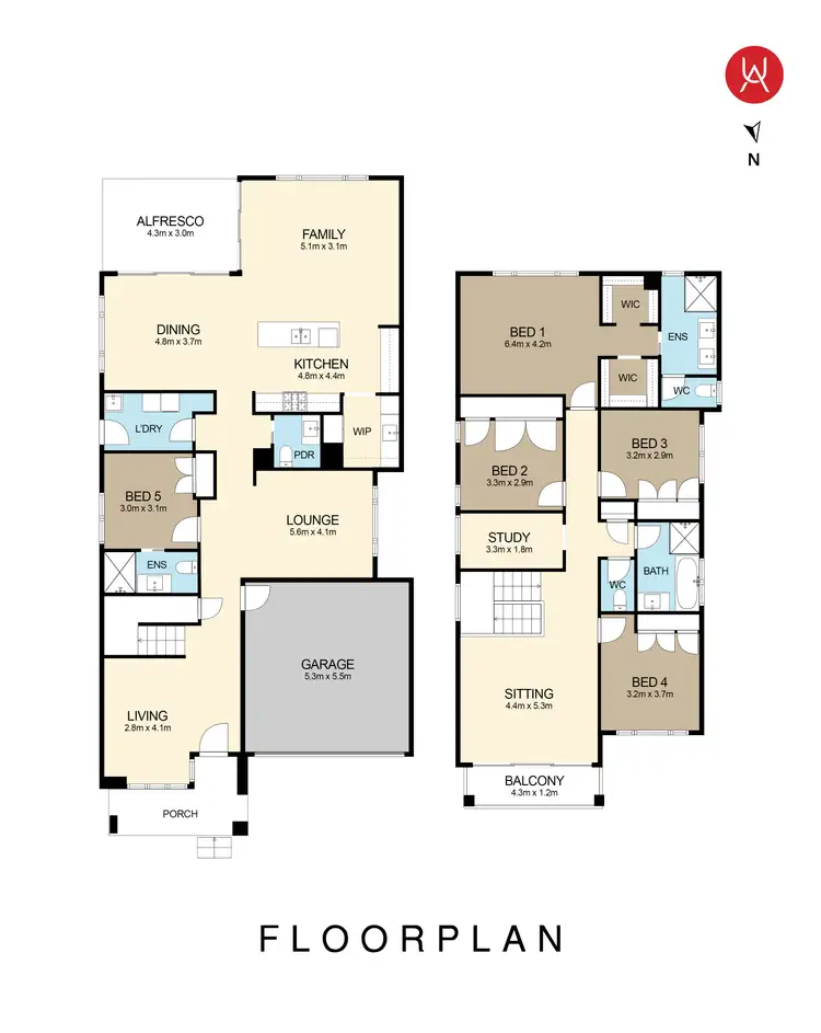 Floorplan of Homely house listing, 16 Jervis Street, Gregory Hills NSW 2557