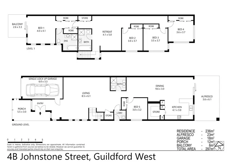 Floorplan of Homely semi-detached listing, 4b Johnstone St, Guildford West NSW 2161
