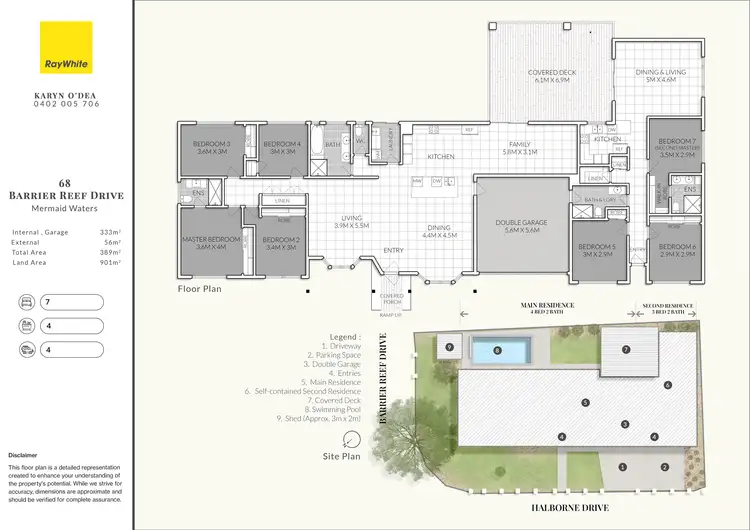Floorplan of Homely house listing, 68 Barrier Reef Drive, Mermaid Waters QLD 4218