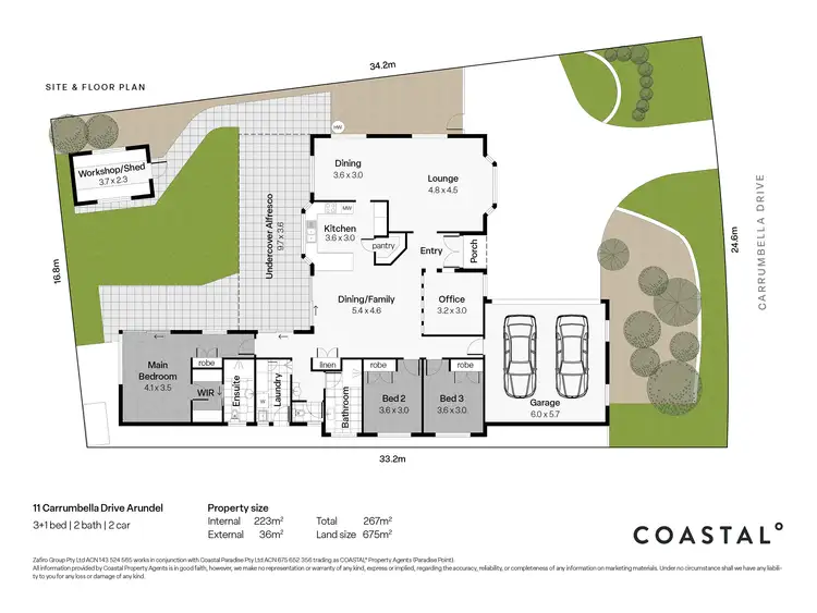 Floorplan of Homely house listing, 11 Carrumbella Drive, Arundel QLD 4214