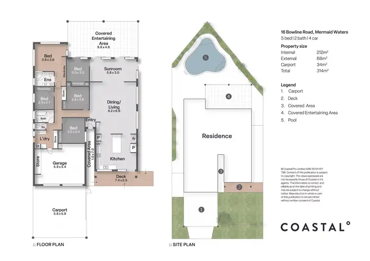 Floorplan of Homely house listing, 16 Bowline Road, Mermaid Waters QLD 4218