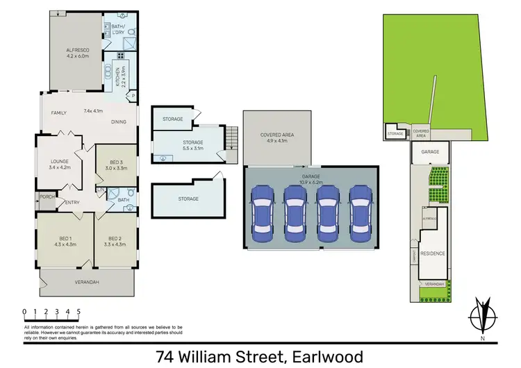 Floorplan of Homely house listing, 74 William Street, Earlwood NSW 2206