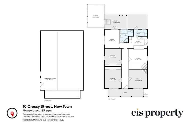 Floorplan of Homely house listing, 10 Cressy Street, New Town TAS 7008